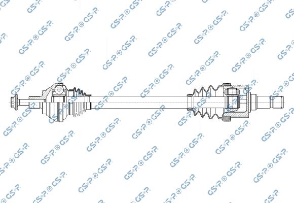 GSP 256955 - Приводний вал autocars.com.ua