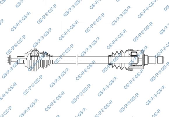 GSP 256956 - Приводний вал autocars.com.ua