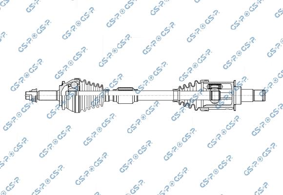 GSP 256972 - Приводний вал autocars.com.ua