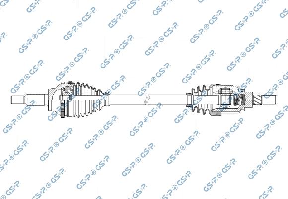 GSP 257265OL - Приводний вал autocars.com.ua