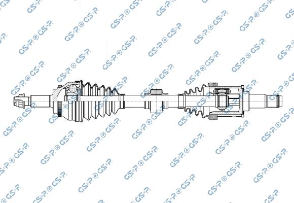 GSP 257373 - Приводний вал autocars.com.ua