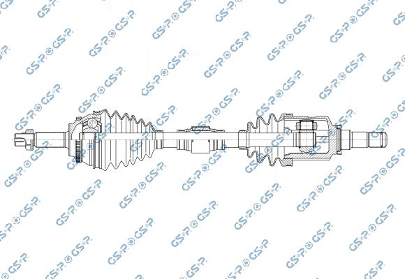 GSP 259687 - Приводний вал autocars.com.ua
