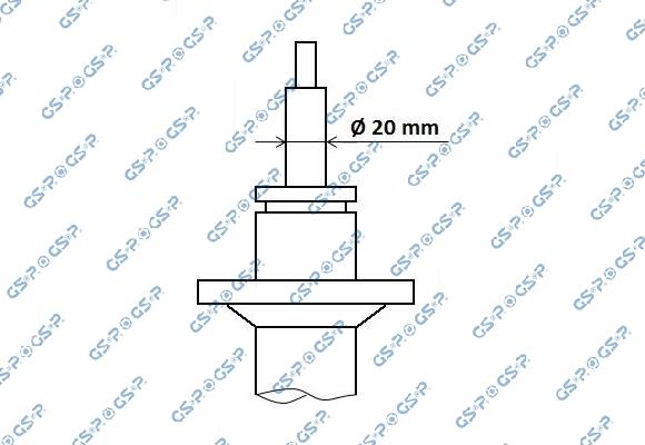GSP 32347440 - Амортизатор autocars.com.ua
