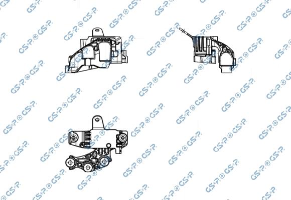 GSP 539094 - Подушка, підвіска двигуна autocars.com.ua