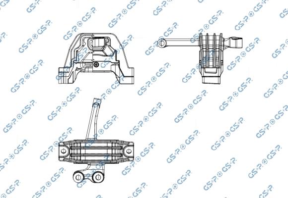 GSP 539103 - Подушка, підвіска двигуна autocars.com.ua