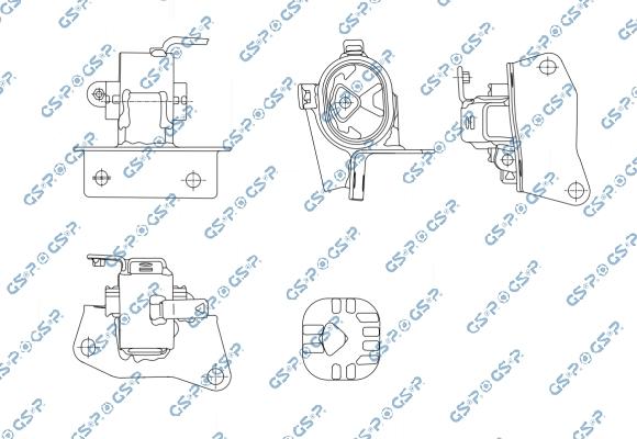 GSP 539331 - Подушка, підвіска двигуна autocars.com.ua