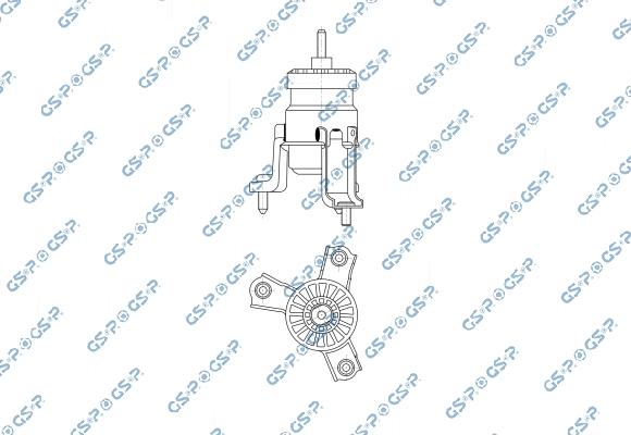 GSP 539860 - Подушка, підвіска двигуна autocars.com.ua