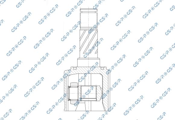 GSP 601345 - Шарнірний комплект, ШРУС, приводний вал autocars.com.ua