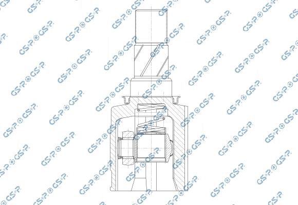 GSP 601352 - Шарнірний комплект, ШРУС, приводний вал autocars.com.ua