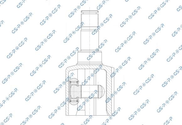 GSP 601533 - Шарнірний комплект, ШРУС, приводний вал autocars.com.ua