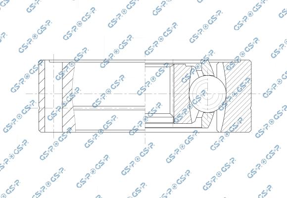GSP 601752 - Шарнірний комплект, ШРУС, приводний вал autocars.com.ua