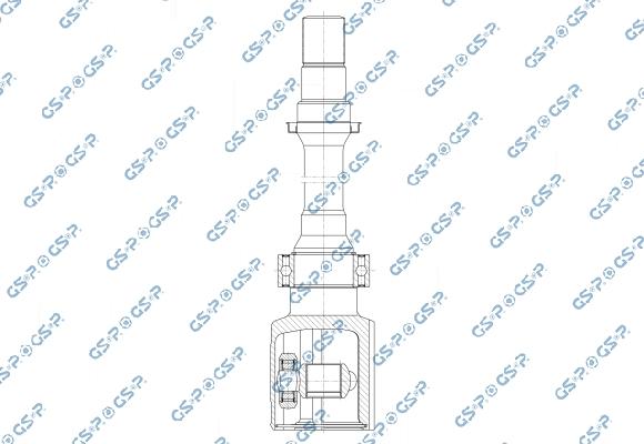 GSP 602500 - Шарнірний комплект, ШРУС, приводний вал autocars.com.ua