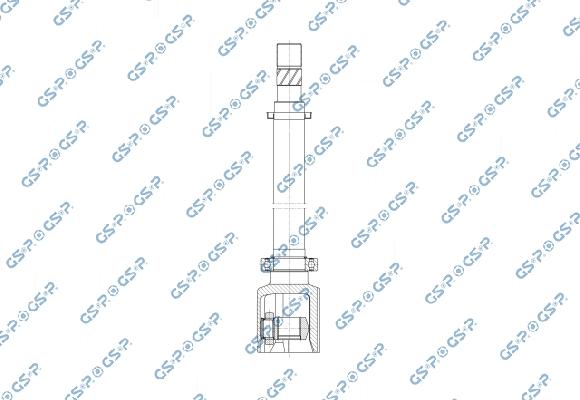 GSP 602656 - Шарнірний комплект, ШРУС, приводний вал autocars.com.ua