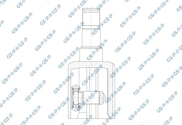 GSP 602710 - Шарнірний комплект, ШРУС, приводний вал autocars.com.ua