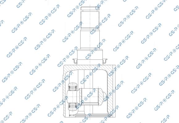 GSP 602825 - Шарнірний комплект, ШРУС, приводний вал autocars.com.ua