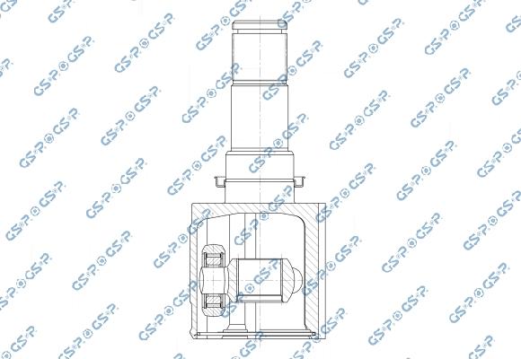 GSP 602838 - Шарнірний комплект, ШРУС, приводний вал autocars.com.ua