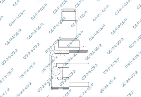 GSP 602921 - Шарнірний комплект, ШРУС, приводний вал autocars.com.ua