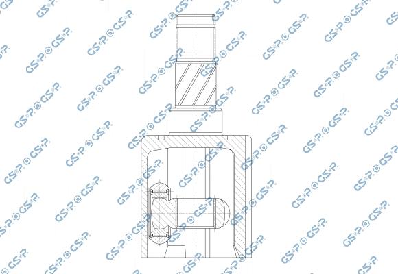 GSP 603204 - Шарнірний комплект, ШРУС, приводний вал autocars.com.ua