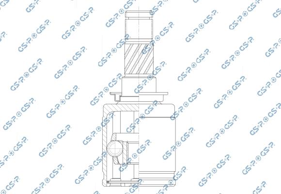 GSP 603211 - Шарнірний комплект, ШРУС, приводний вал autocars.com.ua