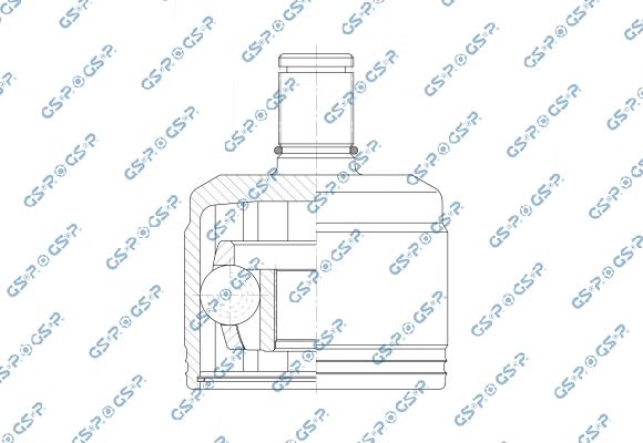 GSP 603249 - Шарнірний комплект, ШРУС, приводний вал autocars.com.ua