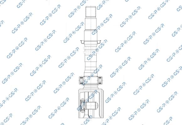 GSP 603260 - Шарнірний комплект, ШРУС, приводний вал autocars.com.ua