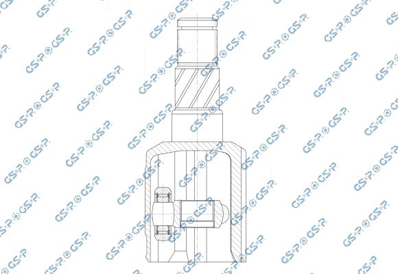 GSP 603303 - Шарнірний комплект, ШРУС, приводний вал autocars.com.ua
