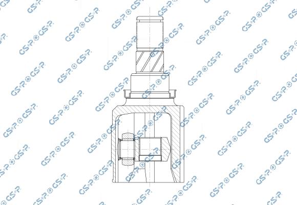 GSP 603331 - Шарнірний комплект, ШРУС, приводний вал autocars.com.ua