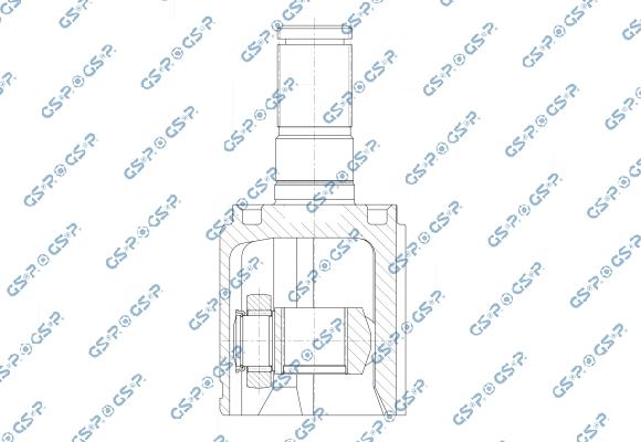 GSP 603368 - Шарнірний комплект, ШРУС, приводний вал autocars.com.ua