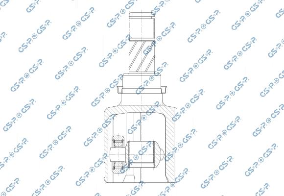 GSP 603418 - Шарнірний комплект, ШРУС, приводний вал autocars.com.ua