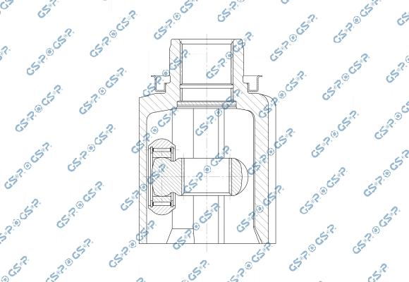 GSP 603448 - Шарнірний комплект, ШРУС, приводний вал autocars.com.ua