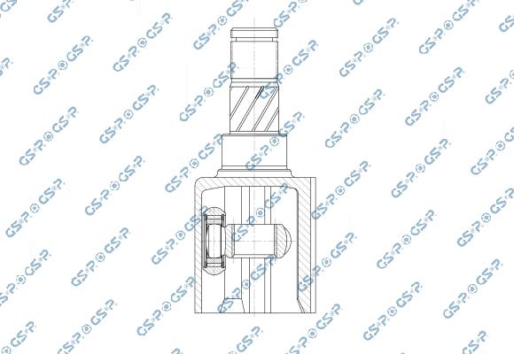 GSP 603489 - Шарнірний комплект, ШРУС, приводний вал autocars.com.ua