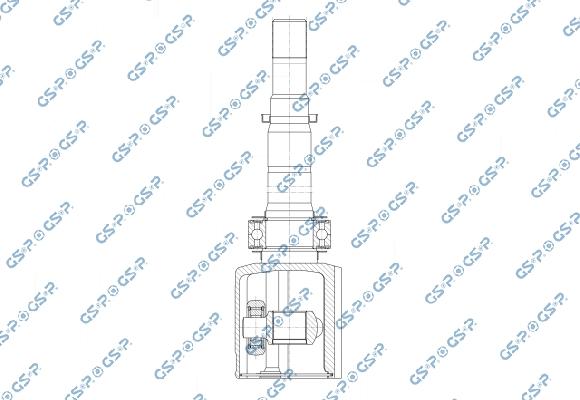 GSP 603493 - Шарнірний комплект, ШРУС, приводний вал autocars.com.ua