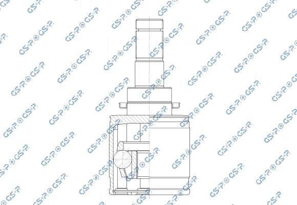 GSP 603510 - Шарнірний комплект, ШРУС, приводний вал autocars.com.ua
