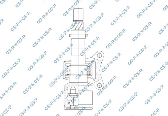 GSP 603545 - Шарнірний комплект, ШРУС, приводний вал autocars.com.ua