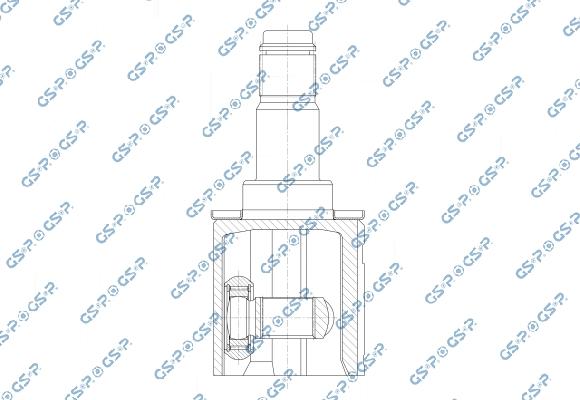GSP 603552 - Шарнірний комплект, ШРУС, приводний вал autocars.com.ua