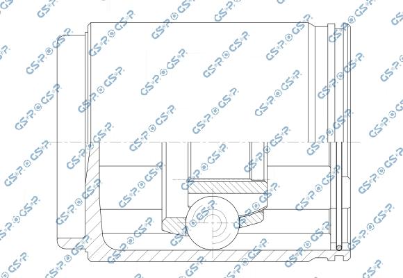 GSP 605122 - Шарнір, поздовжній вал autocars.com.ua