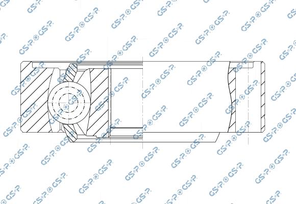 GSP 605147 - Шарнір, поздовжній вал autocars.com.ua