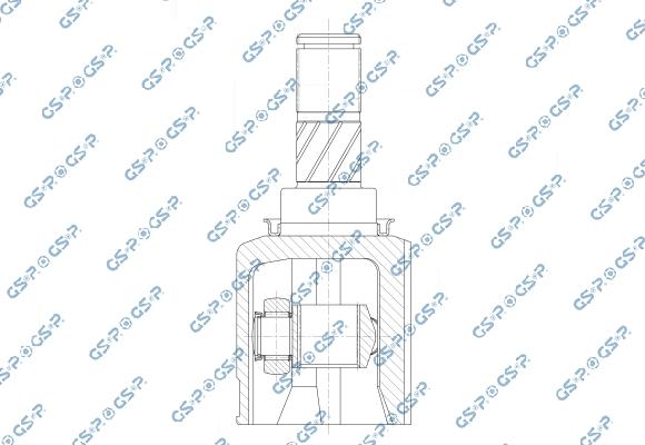 GSP 641163 - Шарнірний комплект, ШРУС, приводний вал autocars.com.ua