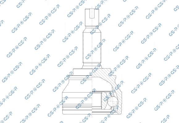 GSP 801567 - Шарнірний комплект, ШРУС, приводний вал autocars.com.ua