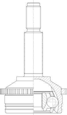 GSP 802487 - Шарнірний комплект, ШРУС, приводний вал autocars.com.ua