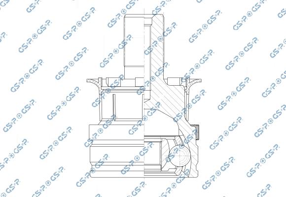 GSP 818306 - Шарнірний комплект, ШРУС, приводний вал autocars.com.ua