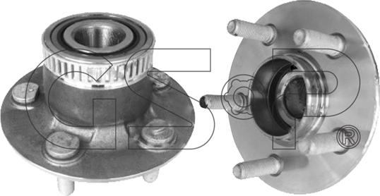 GSP 9228047 - Комплект підшипника маточини колеса autocars.com.ua