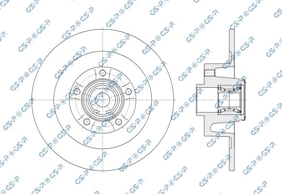 GSP 9230175 - Тормозной диск autodnr.net