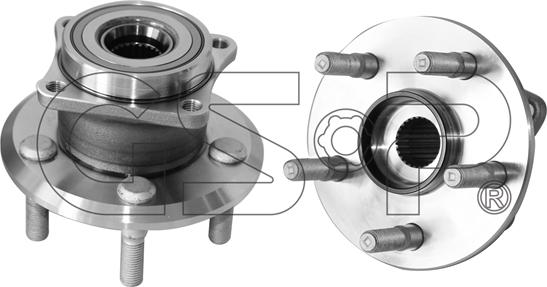 GSP 9326053 - Комплект подшипника ступицы колеса avtokuzovplus.com.ua