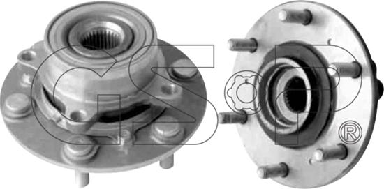 GSP 9330007 - Комплект подшипника ступицы колеса autodnr.net