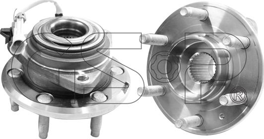 GSP 9330041 - Комплект підшипника маточини колеса autocars.com.ua