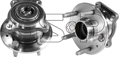 GSP 9400501 - Комплект підшипника маточини колеса autocars.com.ua
