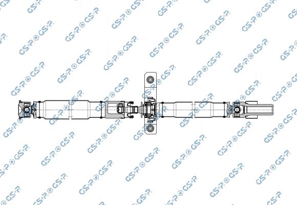 GSP PS901676 - Карданний вал, головна передача autocars.com.ua