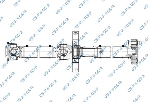 GSP PS901709 - Карданний вал, головна передача autocars.com.ua