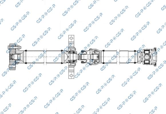 GSP PS901718 - Карданний вал, головна передача autocars.com.ua